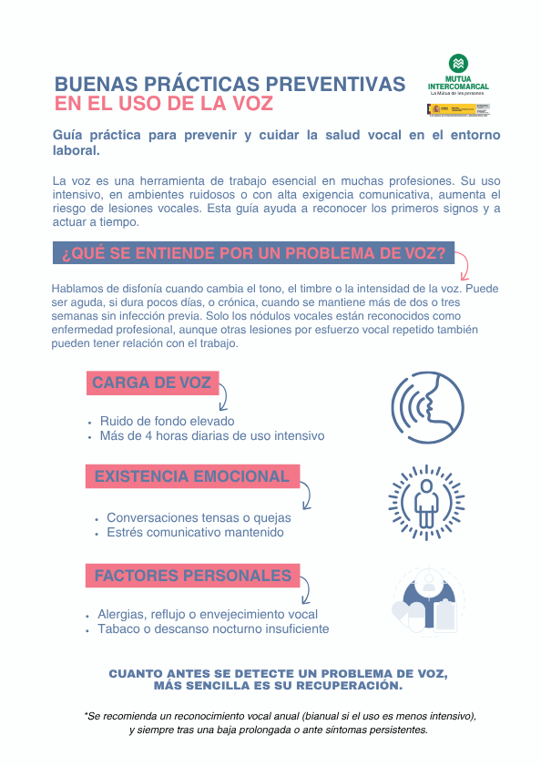 Bones pr�ctiques preventives en l'�s de la veu